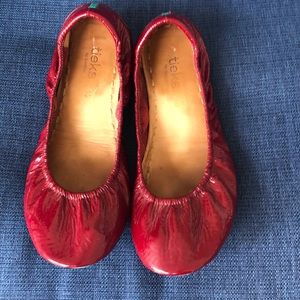 Ruby Red Patent Tieks - 10
